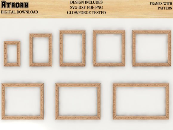 Download Frame Bundle Home Decor Svg Dxf Template - Svg Collection