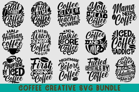 Download Coffee Creative SVG Bundle - Svg Collection