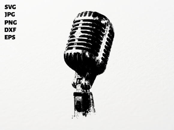 Download Vintage Microphone SVG for Cricut - Svg Collection