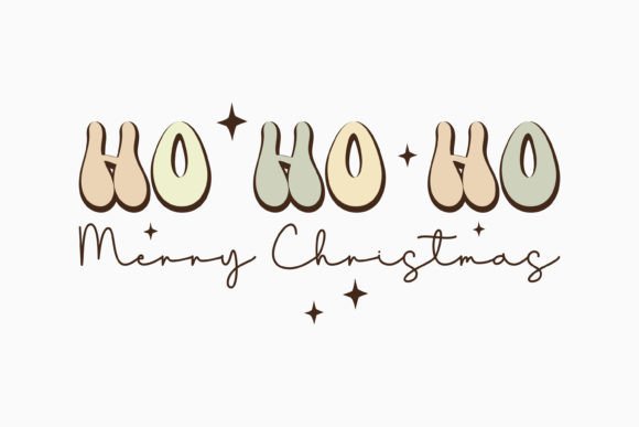 Download Ho HO HO Merry Christmas Quote SVG Retro - Svg Collection