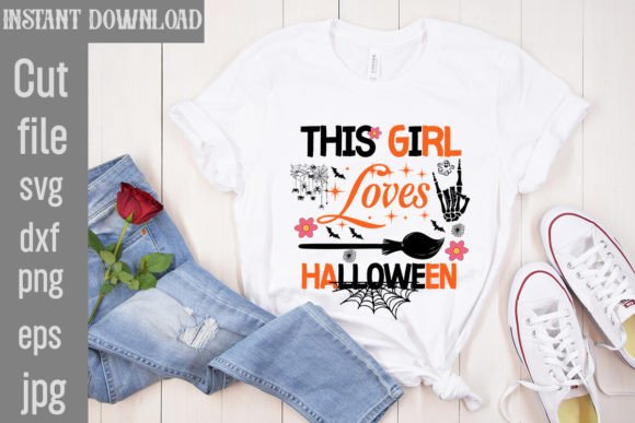 Download This Girl Loves Halloween SVG Cut File - Svg Collection