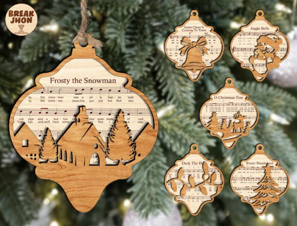 Download Christmas Song Ornament SVG Bundle - Svg Collection