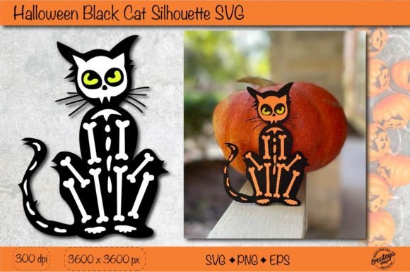 Download Black Cat Silhouette SVG| Black Cat Hall - Svg Collection