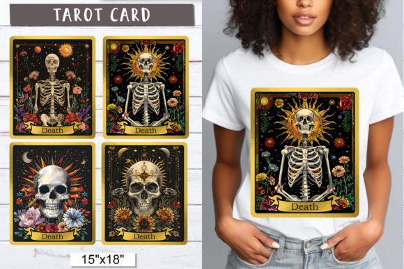 Download Death Tarot Card | Skull Tarot Card Png - Death Collection
