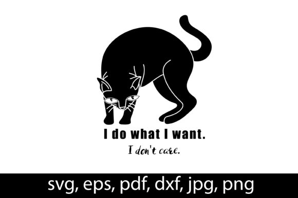 Download Black Cat Silhouette, Vector, Svg File - Svg Collection