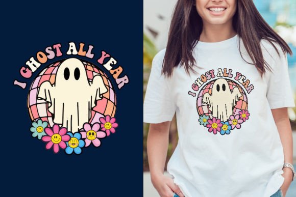 Download I Ghost Retro Halloween Svg Design - Svg Collection