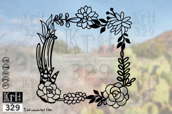 Download Succulent Square Frame SVG Decal - Svg Collection