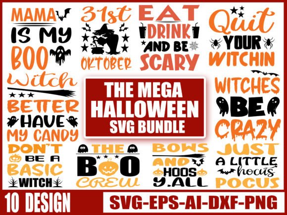 Download Halloween SVG Design Bundle [FREE] - Svg Collection