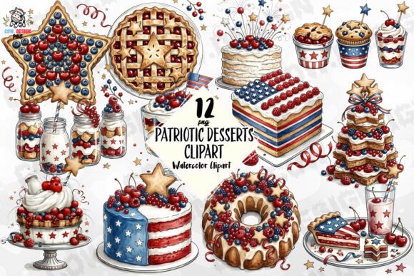 Download Patriotic Desserts Clipart PNG - Desserts Collection
