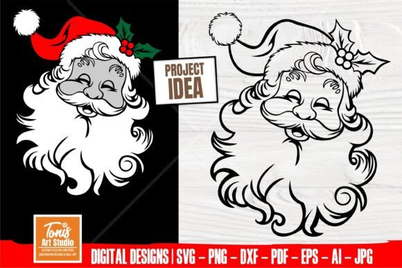 Download Santa Claus Svg, Santa Face Svg Cut File - Svg Collection