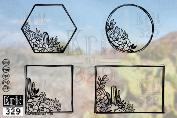 Download Floral Cactus SVG Decal Wreath Decor - Svg Collection