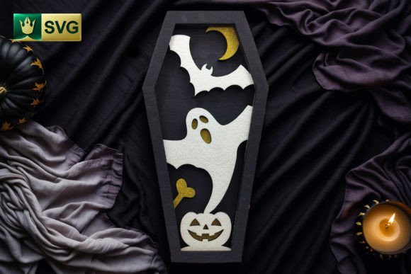 Download Halloween Coffin V2 | Ghost SVG 3D - Svg Collection