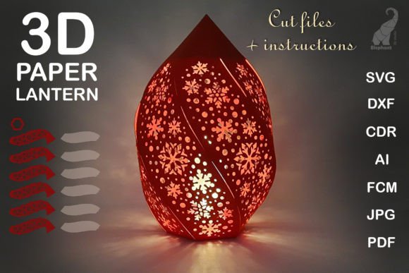 Download Christmas Paper Lantern SVG Cut Files - Svg Collection