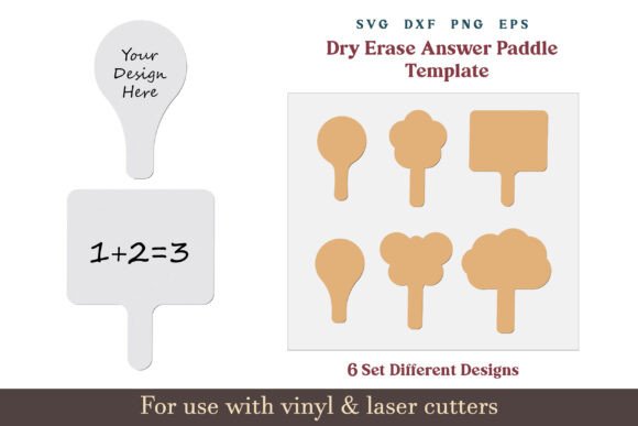 Download Dry Erase Answer Paddle SVG DXF Template - Svg Collection