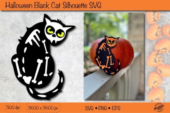 Download Black Cat Silhouette SVG| Black Cat Hall - Svg Collection