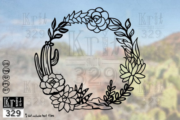 Download Succulent Cricle Frame SVG Decal - Svg Collection
