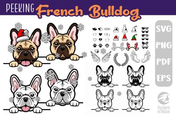 Download Peeking Frenchie SVG, Clipart &amp; Cutfiles - Svg Collection