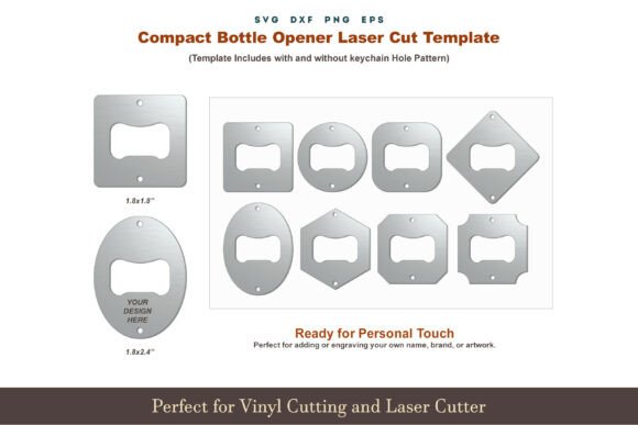 Download Bottle Opener Keychain SVG DXF Template - Svg Collection