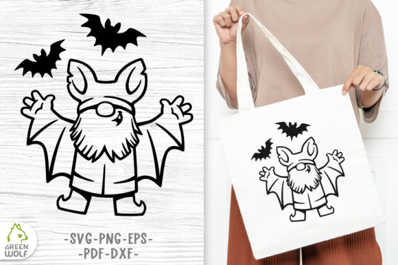 Download Halloween Bat Gnome Svg Decal - Svg Collection