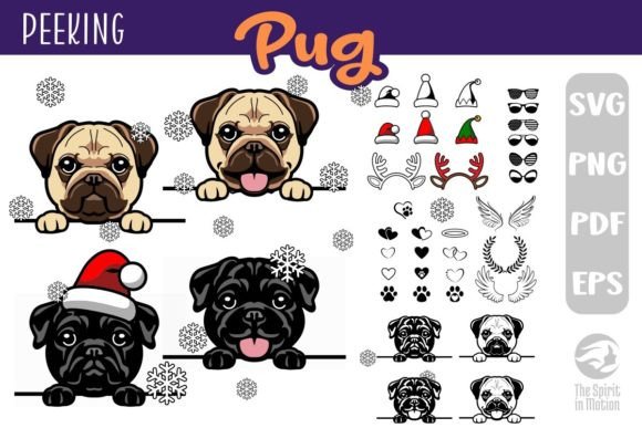Download Pug SVG, Clipart &amp; Cutfiles, Dog SVG - Svg Collection