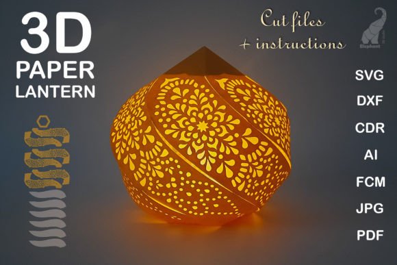 Download 3D Paper Lantern Svg Template - Svg Collection