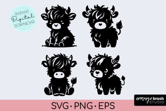 Download Highland Cow SVG for Cricut - Baby Cow - Svg Collection