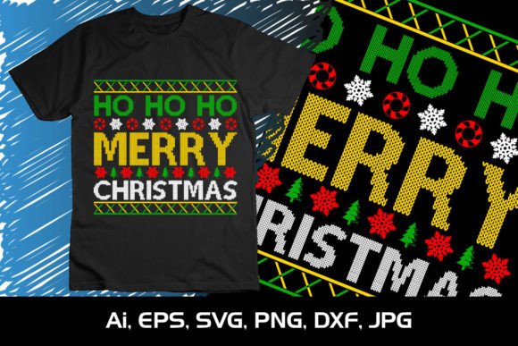 Download Ho Ho Ho Merry Christmas Typography SVG - Svg Collection