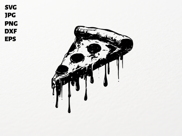 Download Dripping Pizza Slice SVG for Cricut - Svg Collection