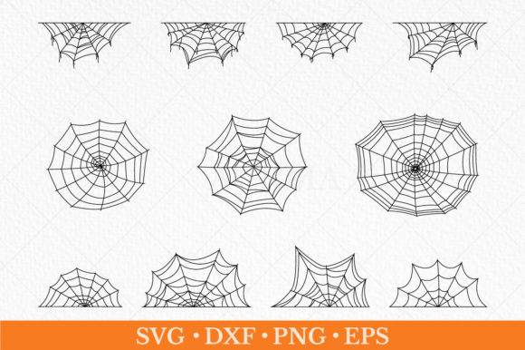 Download Spider Web SVG, Half Spider Web SVG - Premium Bundle