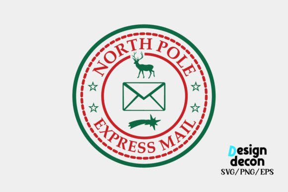 Download North Pole Express Mail Stamp Svg - Svg Collection