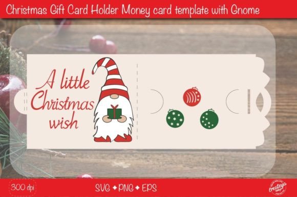Download Christmas Gift Card Holder Template SVG - Svg Collection