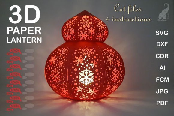 Download Snowflake Paper Lantern Svg Cut Files - Svg Collection