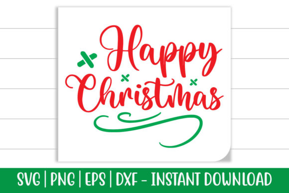 Download Happy Christmas SVG Cut File - Svg Collection